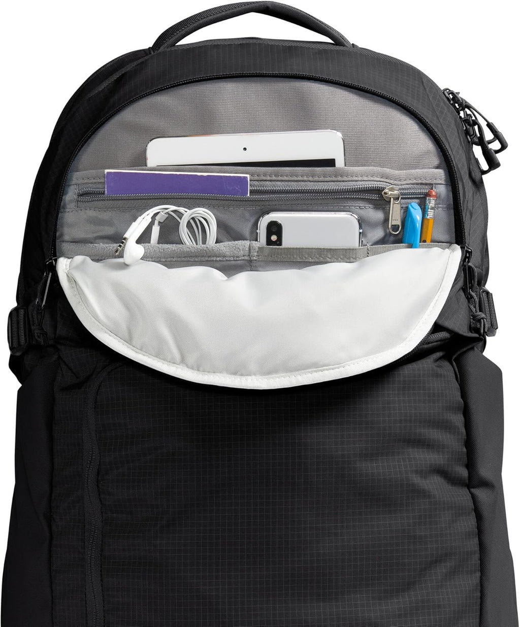 The North Face Router Everyday Laptop Backpack - Daypack, Water Repellent, Laptop Sleeve, Reflective Details, TNF