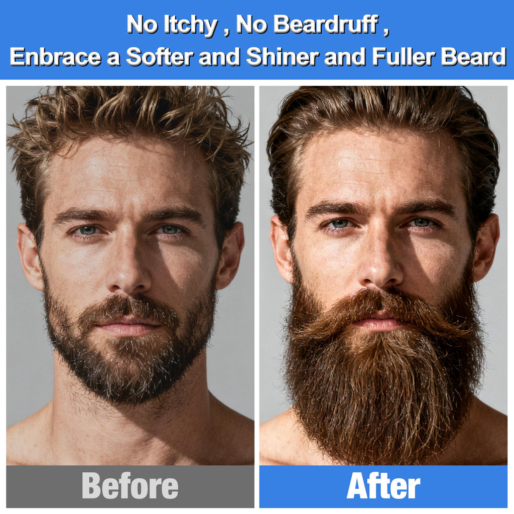 Beard Kit for Men with 3 Beard Oil Scents & Vanilla Beard Wash & Balm Set