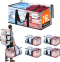 4-Pack Large Moving Bags with Backpack Straps & Strong Zippers, Heavy-Duty Storage Bags Moving Boxes for Space