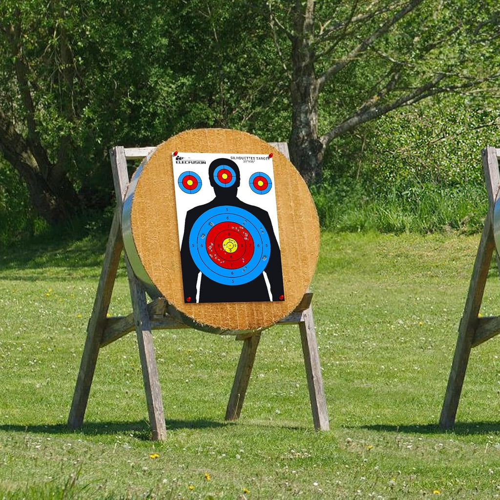 Silhouette Shooting Targets, 23X35 inch Paper Targets for Shooting Range, Suitable for Indoor/Outdoor Range Use with
