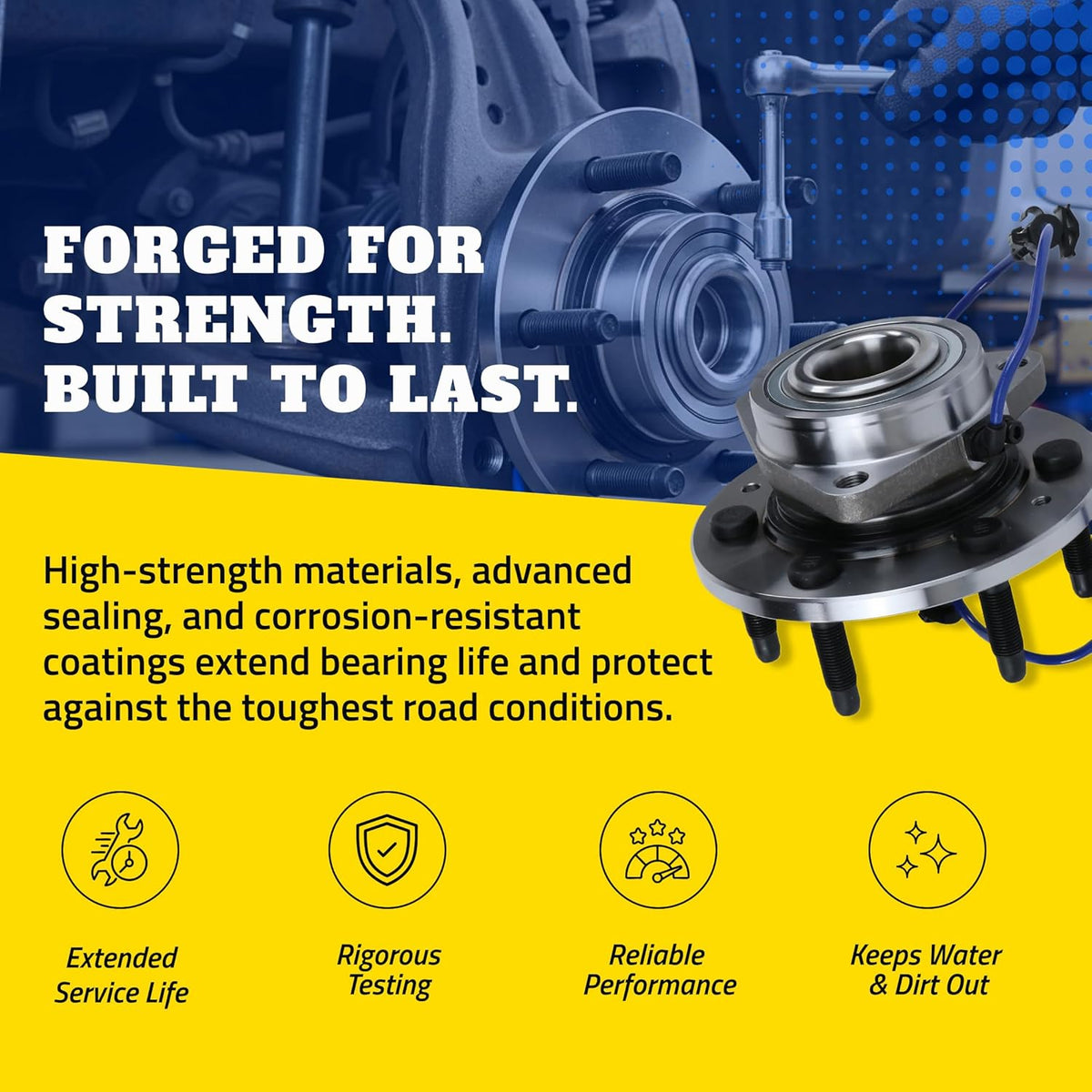MOOG 513084 Wheel Bearing and Hub Assembly for Jeep Wrangler