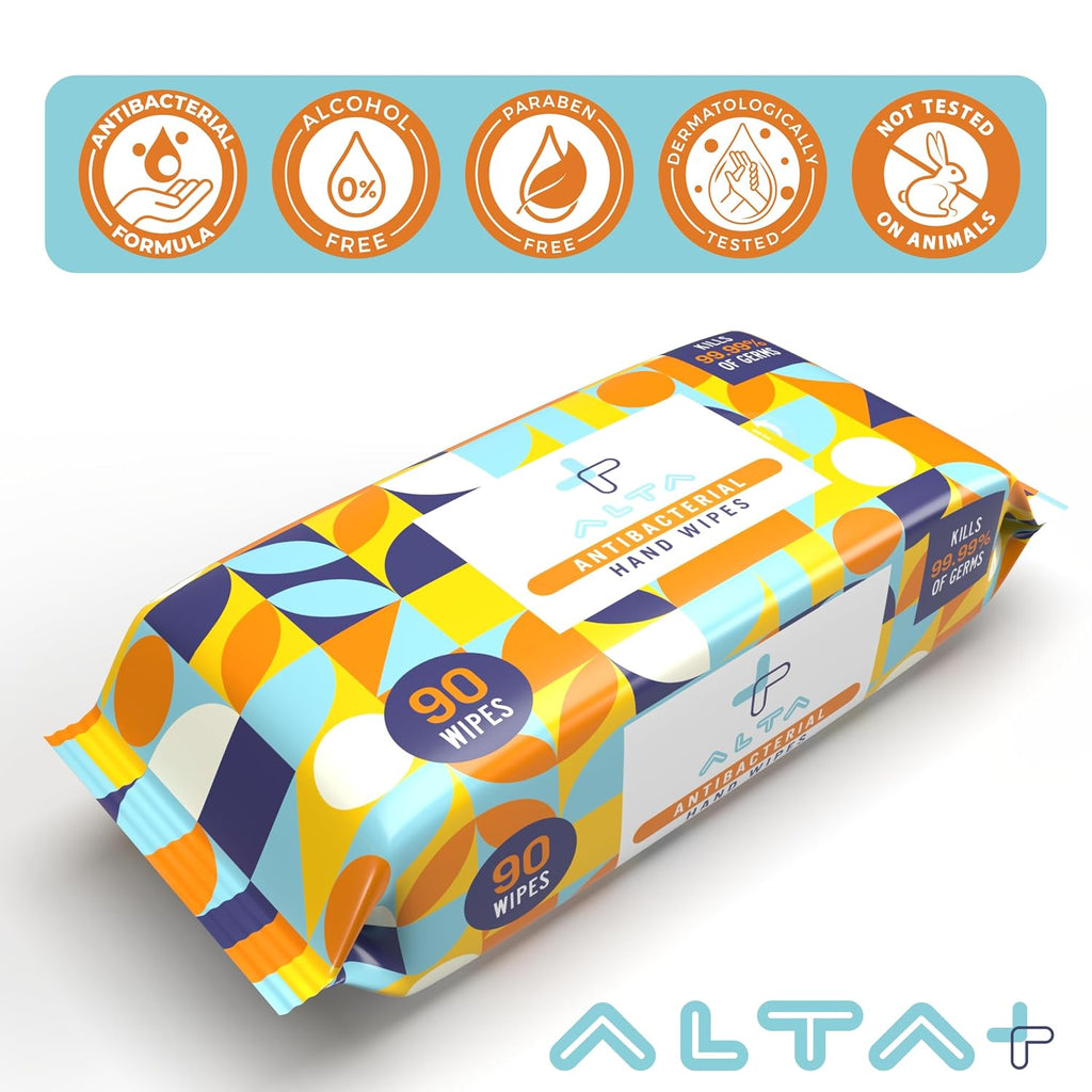 Antibacterial Hand Wipes 90 Wipes (3) Packs