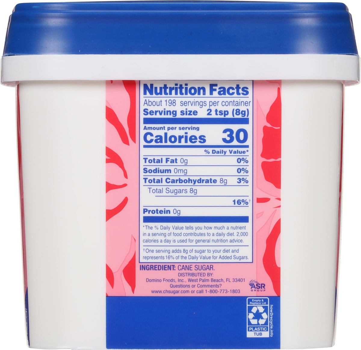 Granulated Sugar, 3.5 lb Easy-Baking Tub, 2 Pack - with Recipe Card