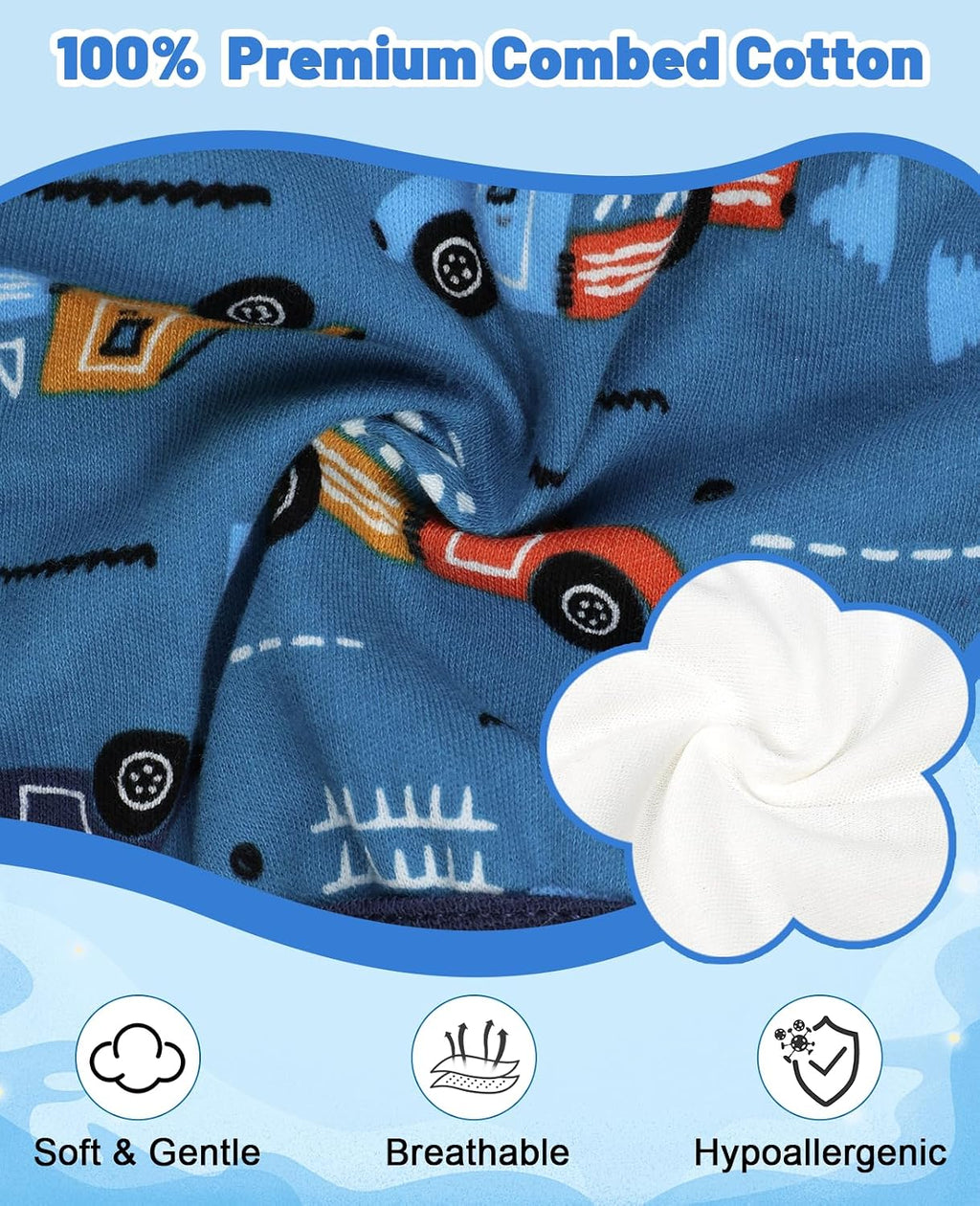 Absorbent Potty Training Underwear for Boys 3T 4 Packs