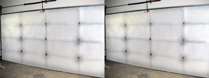 NASA TECH White Reflective Foam Core 2 Car Garage Door Insulation Kit 16FT (Wide) x 8FT (HIGH) R Value 8.0 Made in