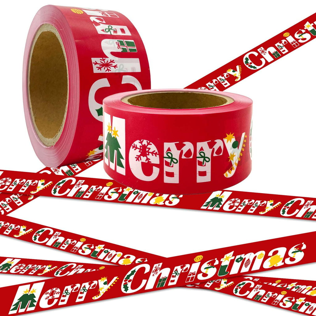 Christmas Flagging Caution Tape 2'' x 164ft x 2 Roll