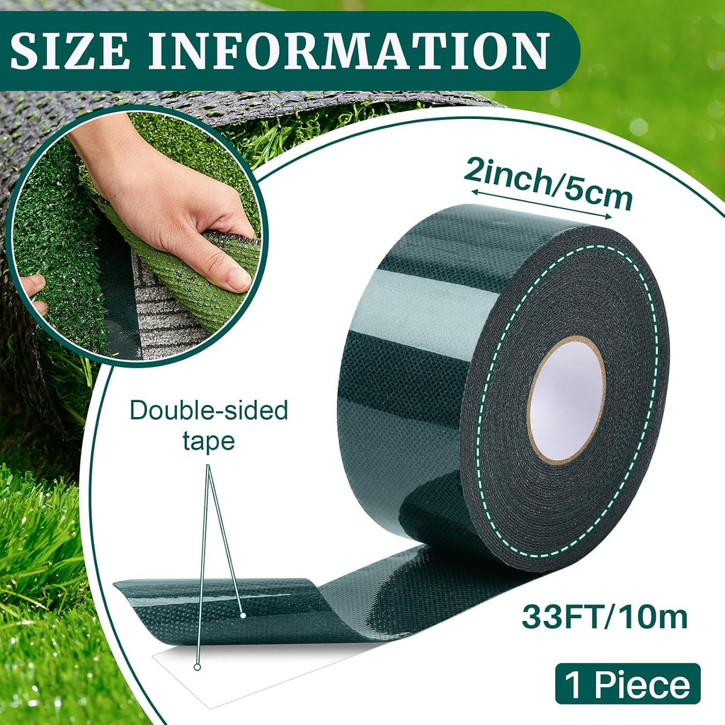 1 Roll 2" X 33 ft Double Sided Turf Tape for Artificial Grass
