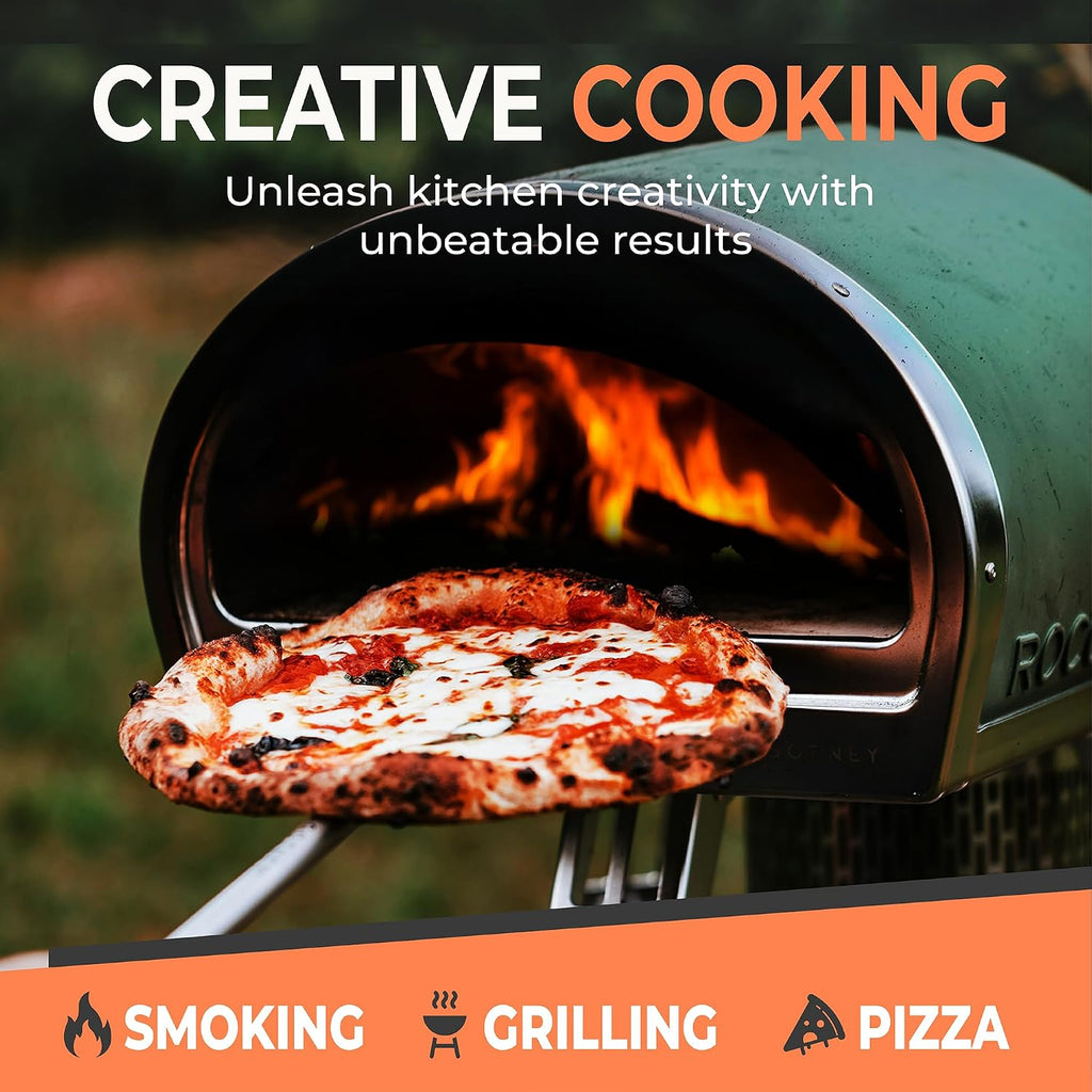 Kiln Dried Pizza Oven Wood 5-6 Inch Oak Logs – 12-14 lbs Mini Split Firewood with 10 Natural Fire Starters – Cooking