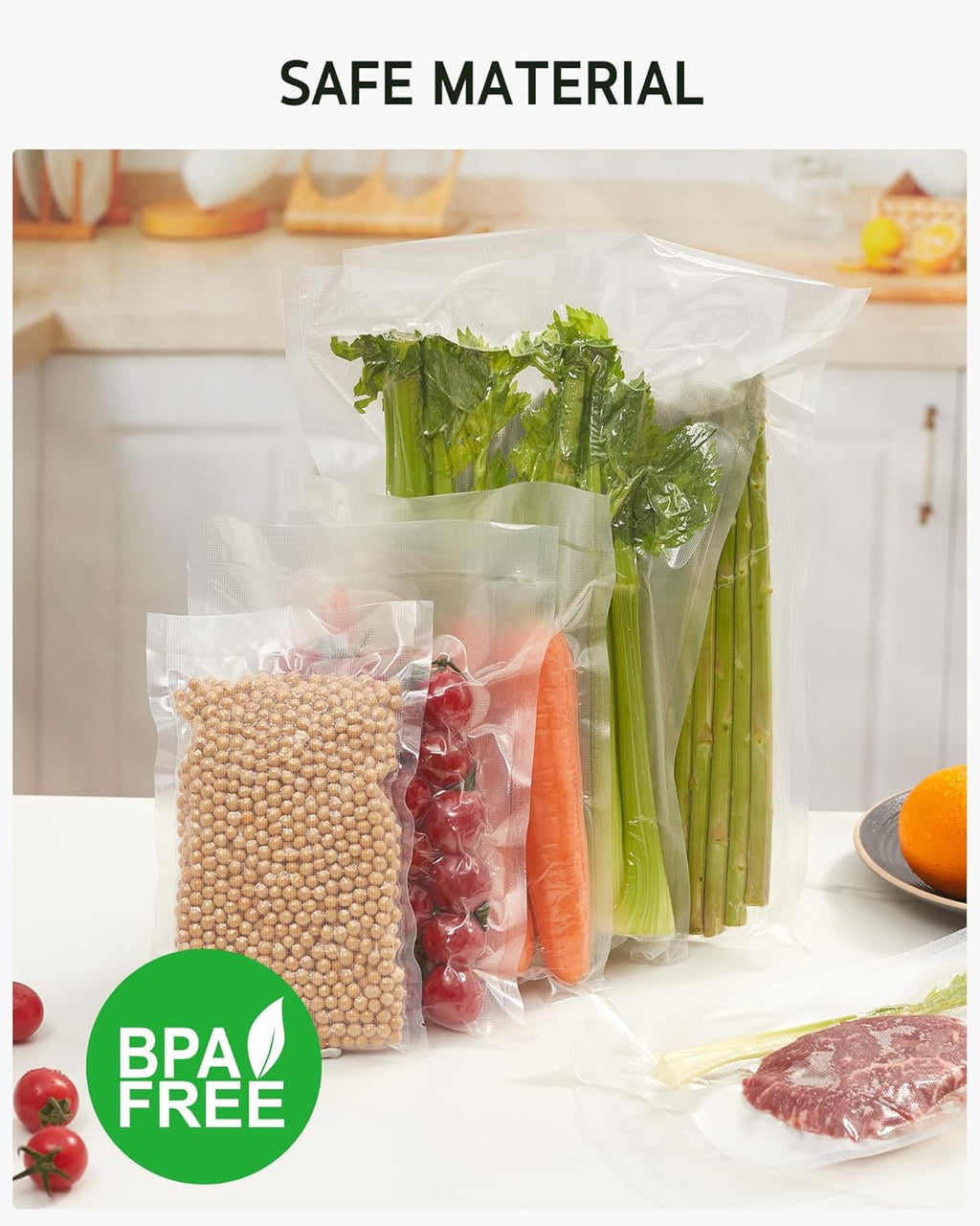 150 Pcs Vacuum Sealer Bags for Food, 8x12+11x16+6x10, BPA Free