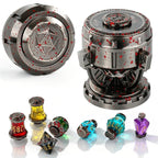RPG Dice Set,7Pcs Bloodstained Alchemist Elixir Dice with Spinning Chalice