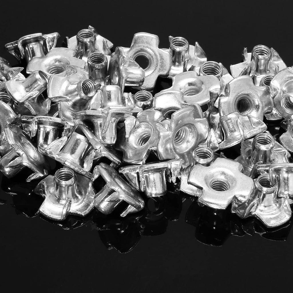 M4 x 7mm T-Nuts, Four Pronged Nut