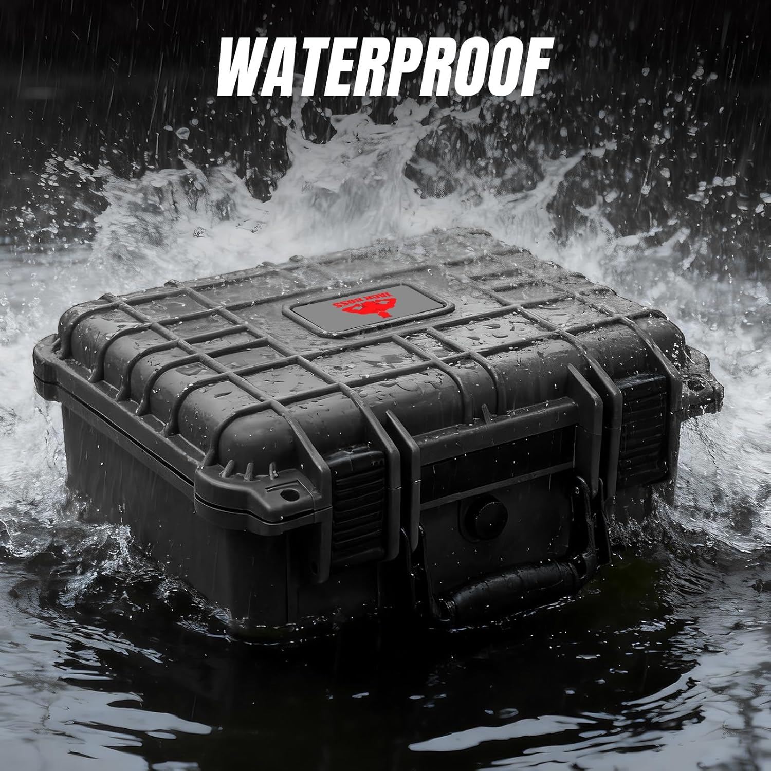 Waterproof Hard Camera Case with Pre-cut Foam,black,updated | Portable Hard Shell Case With Updated Plastic
