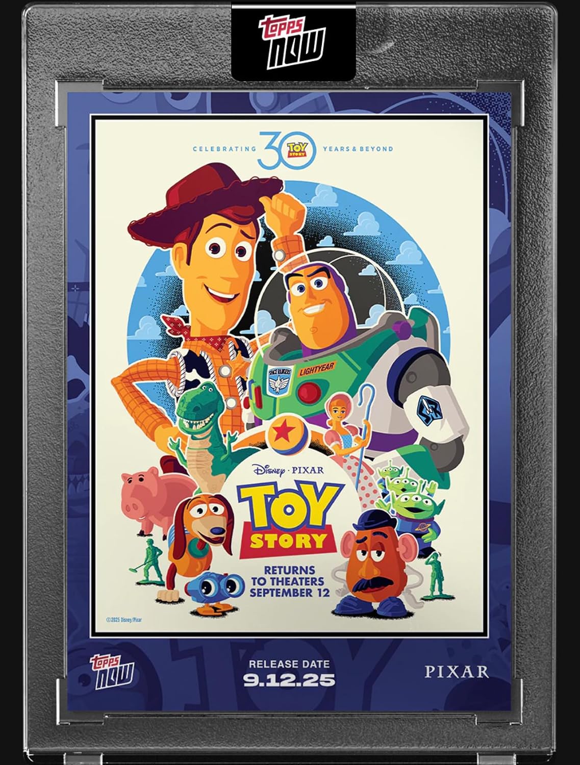 2025 -Topps- Now -Disney/Pixar Toy Story #TS01-30th Anniversary Woody and Buzz Lightyear -Factory Encased Trading