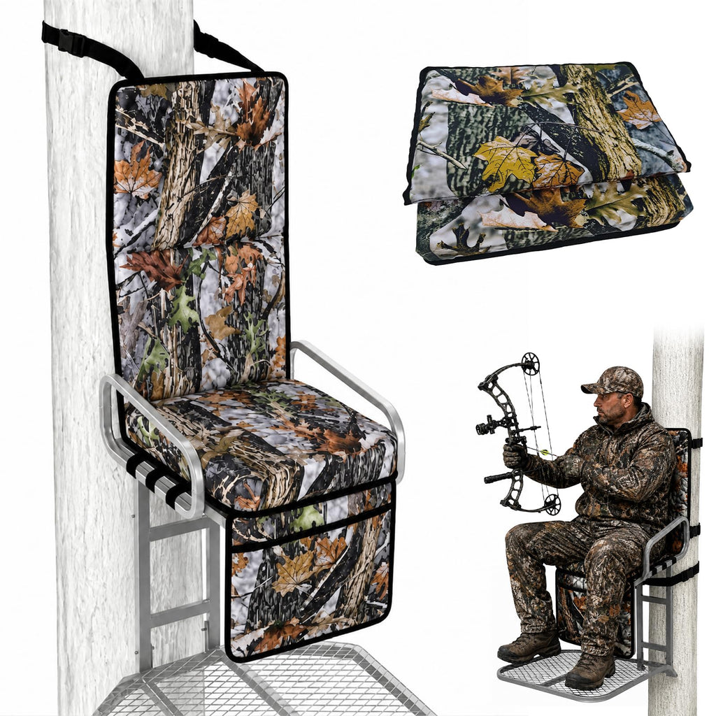 Tree Stand Seat Replacement with Storage Pocket&Adjustable Straps