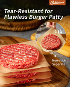 5.5x5.5inch 1100pcs Unbleached Non-Stick Hamburger Patty Paper