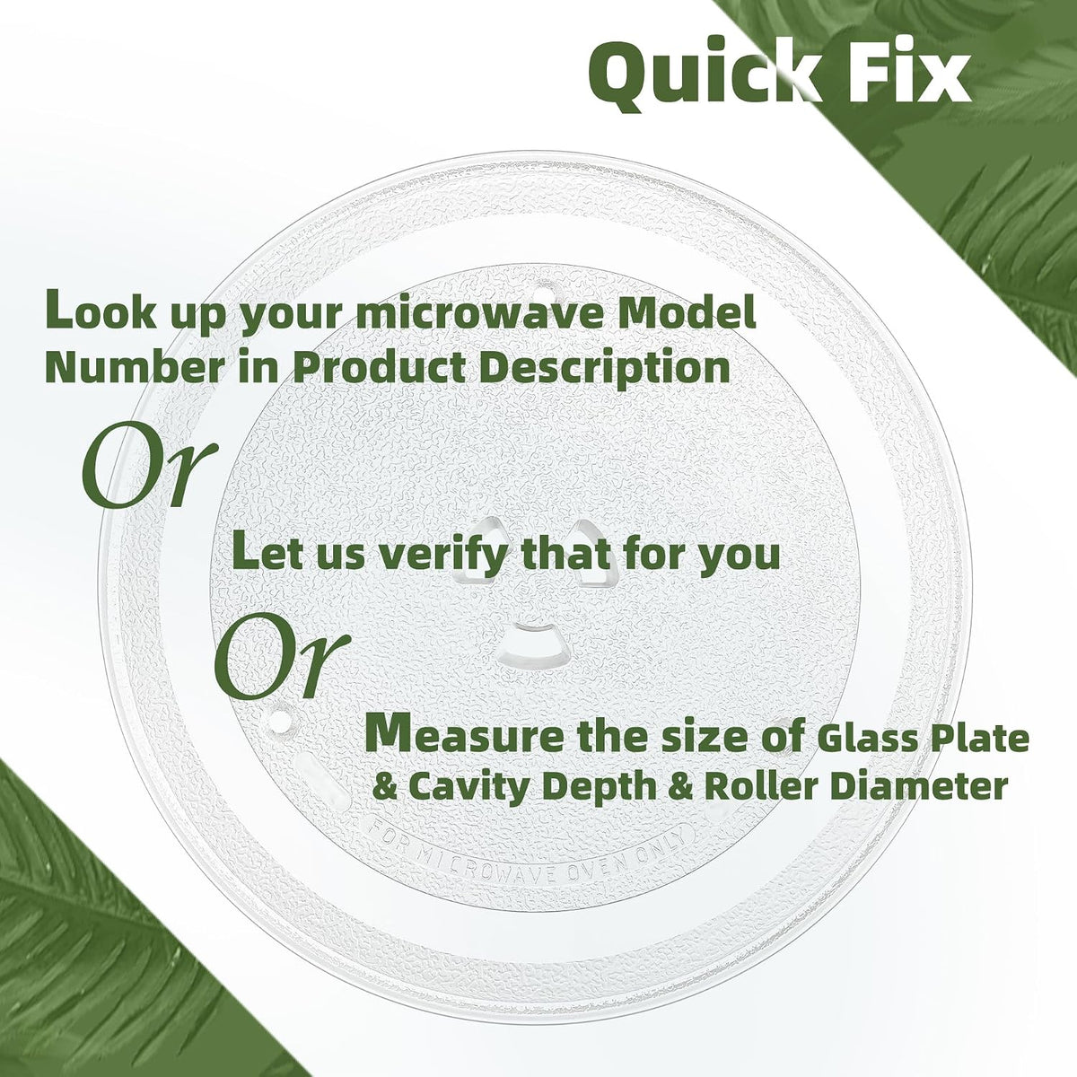 10" Microwave Turntable Plate for Small Samsung Microwaves