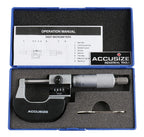 Accusize Industrial Tools Outside Micrometer, 0-1", BC20-1101