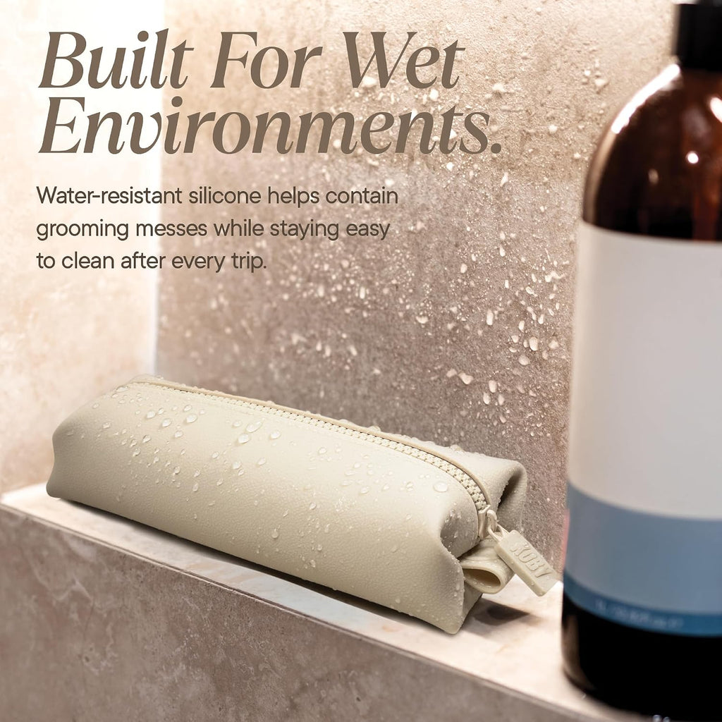 The Koby Dopp Kit, Premium Silicone Toiletry Bag for Men, Compact Leak-Resistant Travel Organizer with Heavy-Duty