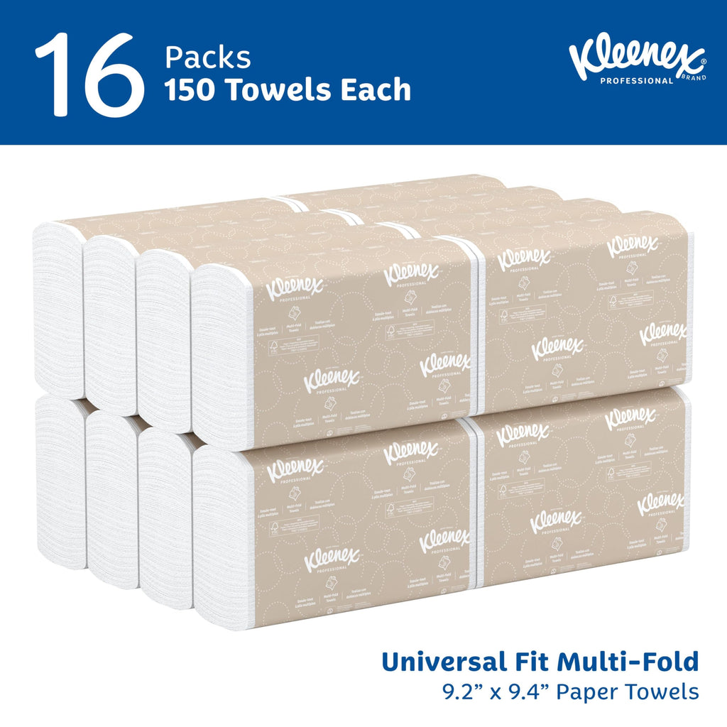 Professional Multifold Paper Towels, Bulk, 16 x 150 Sheets (01890)