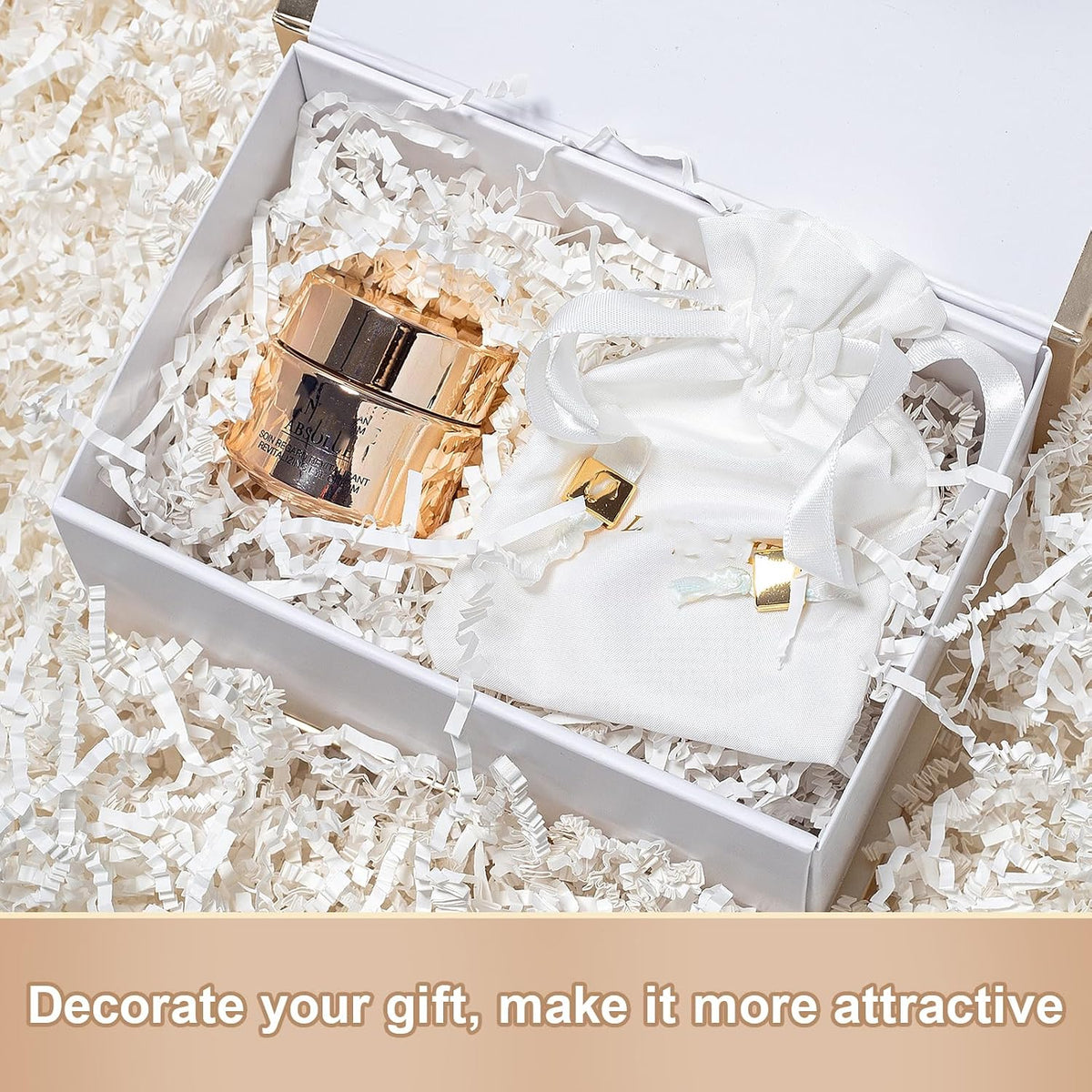 2 LB Crinkle Cut Paper Shred White Shredded Paper for Gift Box