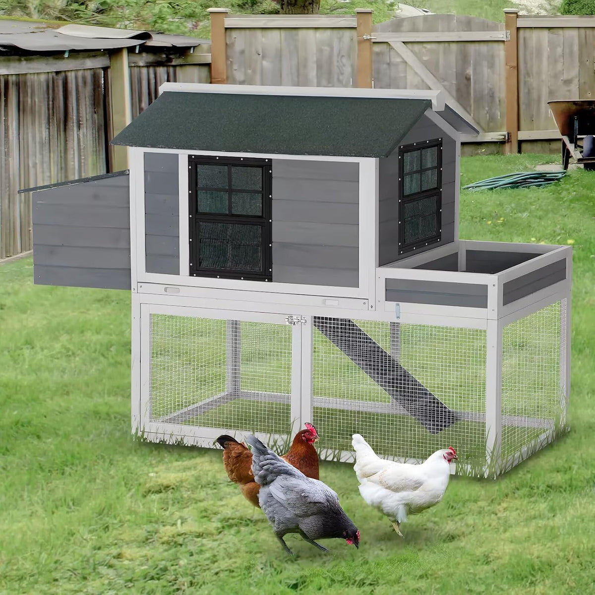 12" x 18" 2 Pack Shed Windows, Black
