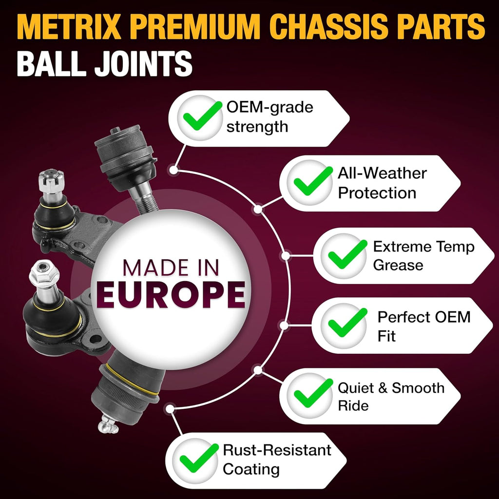 Metrix Premium Chassis Parts Ball Joint Kit Fits Ram 1500 4WD 2011-2018