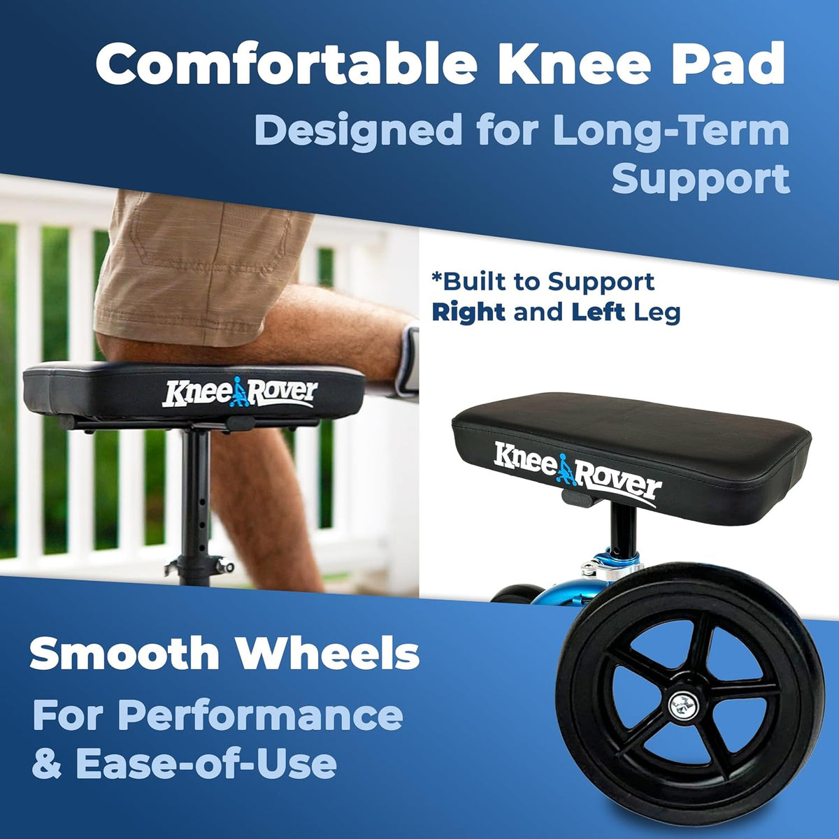 Economy Knee Scooter, Blue