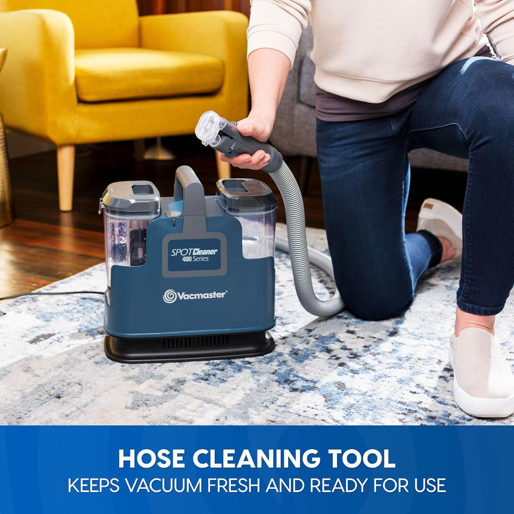 400 Series Portable Carpet & Upholstery Spot Cleaner Machine | 16Kpa Power Suction with Versatile Tools for Pets
