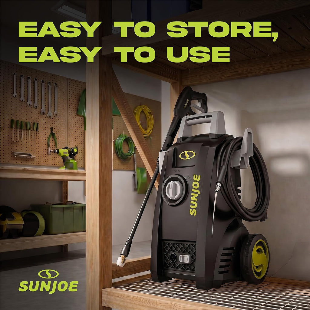 Electric Pressure Washer with 11-Amp Motor and 1.1 GPM, SPX1000 - Portable Water Cleaner with Adjustable Spray Wand
