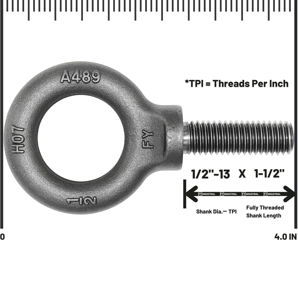 Lifting Shoulder Eye Bolt 1/2"-13 X 1-1/2"