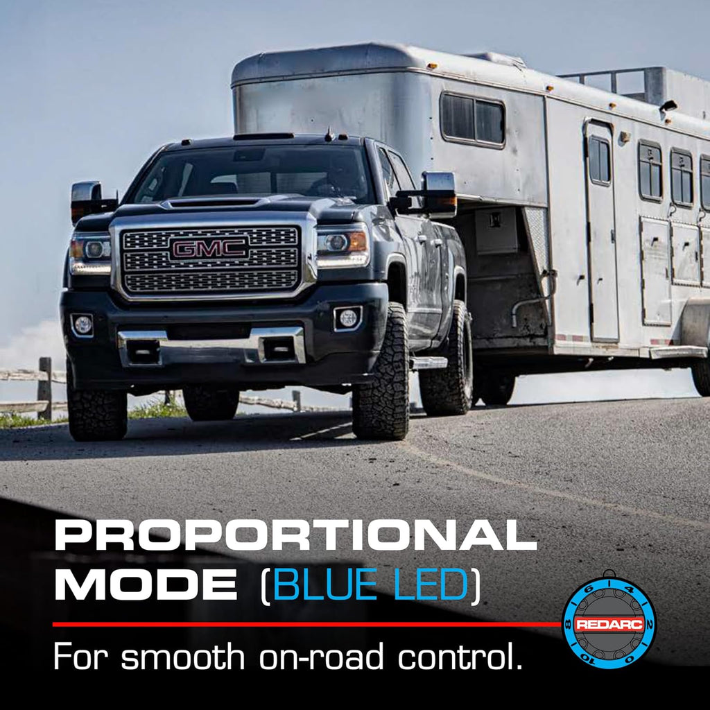 Tow-Pro Liberty Electric Trailer Brake Controller, Universal Fit for 1 to 2 Axle Cars, Trucks, SUVs, Proportional