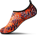 Water Shoes Women Men Adult Quick-Dry Aqua Socks Barefoot Non Slip for Beach Swim River Pool Lake surf Black Size SK002