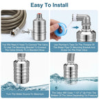3 Pack Float Valve 1/2" to 3/4'' Auto Shut off Water Level Control Valve