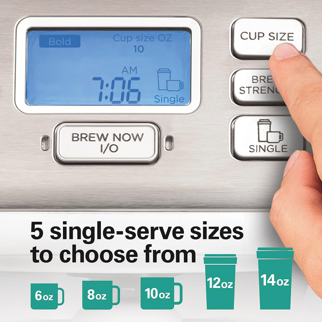FlexBrew Trio 2-Way Coffee Maker, Compatible with K-Cup Pods or Grounds, Combo, Single Serve & Full 12 Cup Coffee