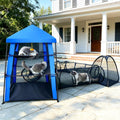 3-Tier Main Tower Catio, Outdoor Cat Enclosure with Tunnels