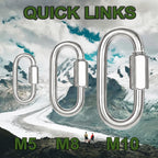 30PCS Quick Link, 2IN Heavy Duty Chain Link,Silver