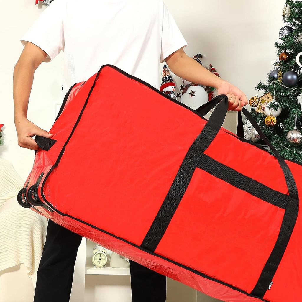 Christmas Tree Storage Bag, Fits for 4.5-7 ft Xmas Artificials | Zippered Bag with Reinforced Carrying Handles and