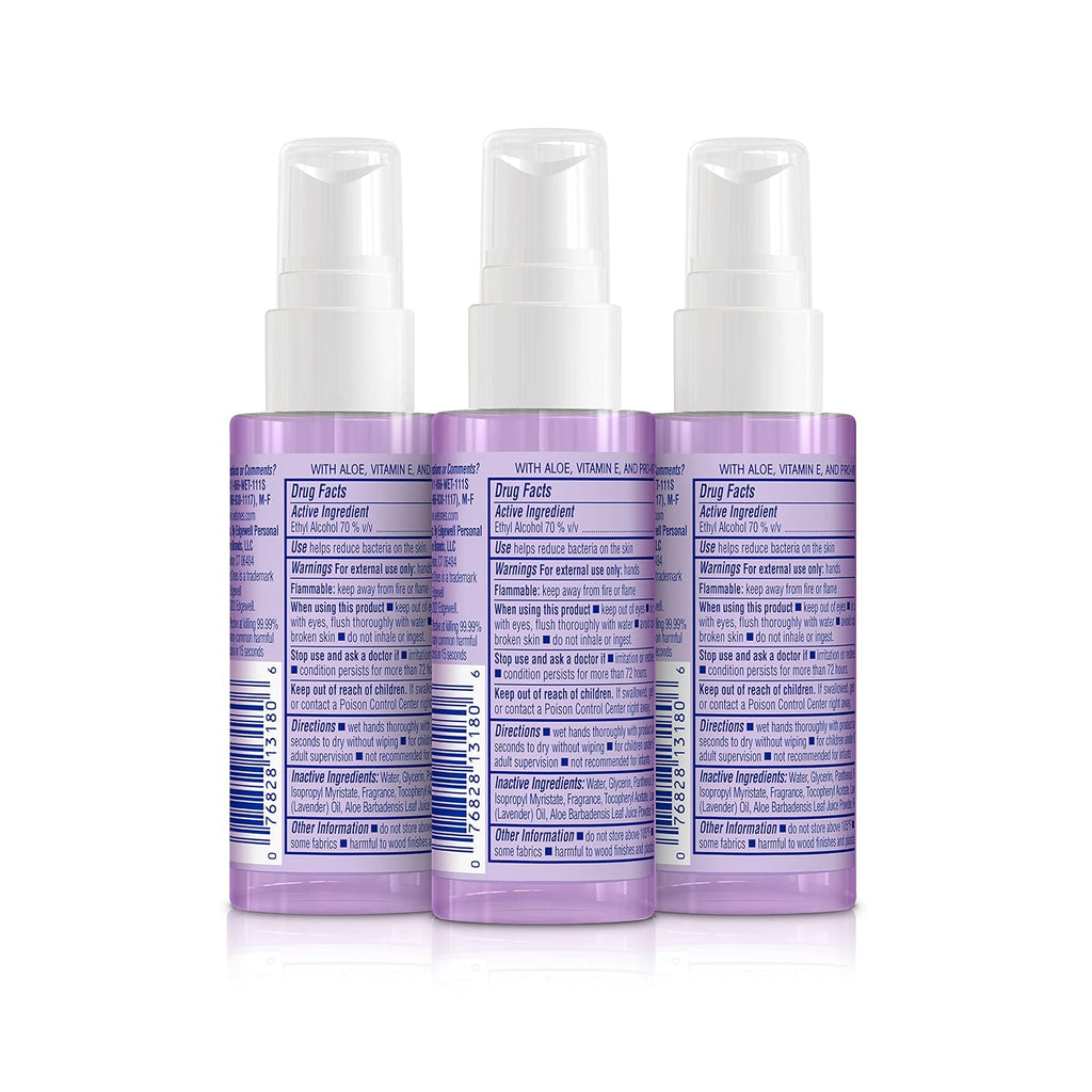 Hand Sanitizer Spray Travel Size, Lavender, 1.95 Fl Oz (3 Pack)
