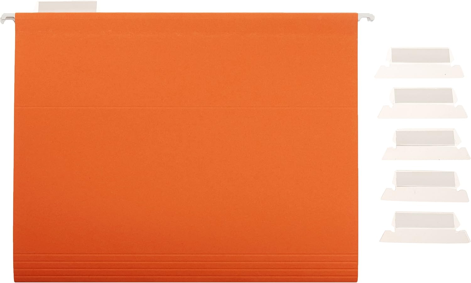 Hanging File Folders with Adjustable Tabs, Sturdy Expandable Document Organizer, Letter Size, Assorted Colors, 25-Pack