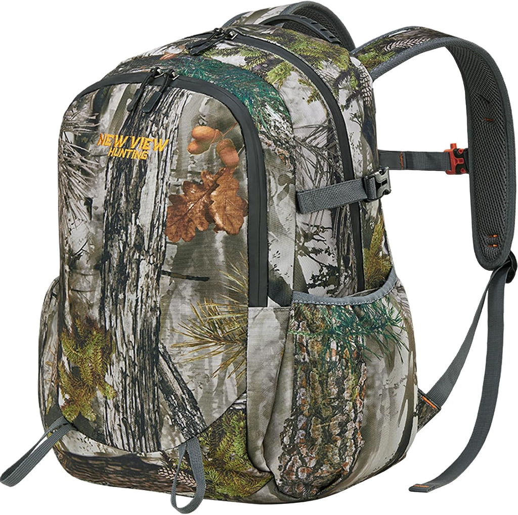 Kids Hunting Backpack 30L, Camo Day Pack for Youth Hunting, Hunting Gear for Boys Ages 7-14, Size 13x6.3x17.7 Inches