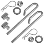 Caltric 2 Deck Lift Bolt Nut Trunnion Compatible With John Deere E130 E140 E150 E170 E180 E160
