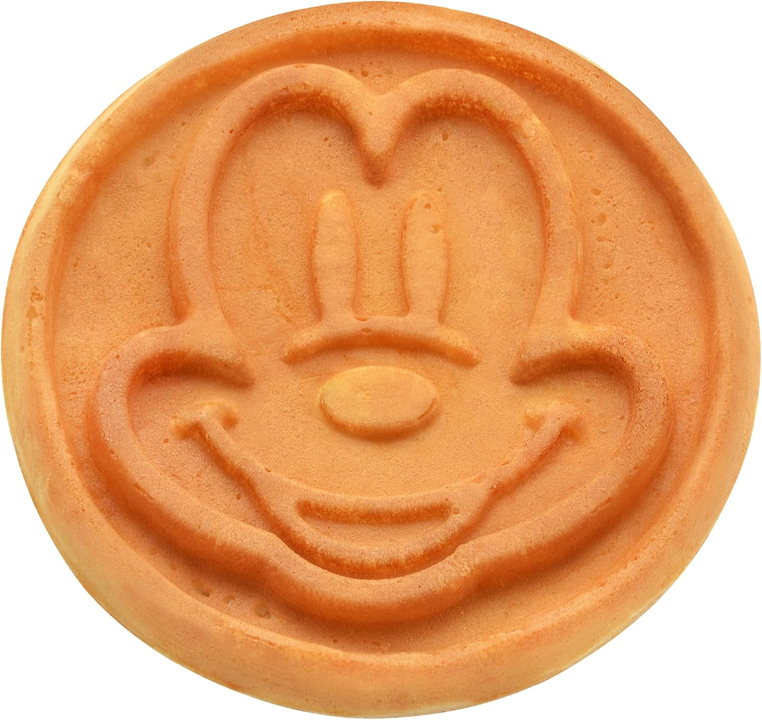 Mickey Mouse 4" Mini Waffle Maker by Select Brands - Cute Appliance for Single Waffle - Features Nonstick Plates &