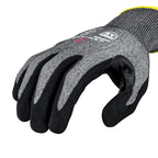 Cut Resistant Work Glove Touchscreen A9 Sandy Foam Nitrile, XL