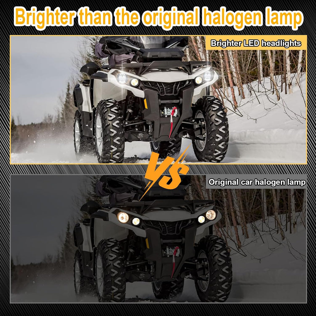 LED Headlights for Can-Am Outlander 500 650 800 850 1000 STD XT 2012-2022