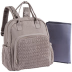 Multi-functional Diaper Bag Backpack with Changing Pad Brown