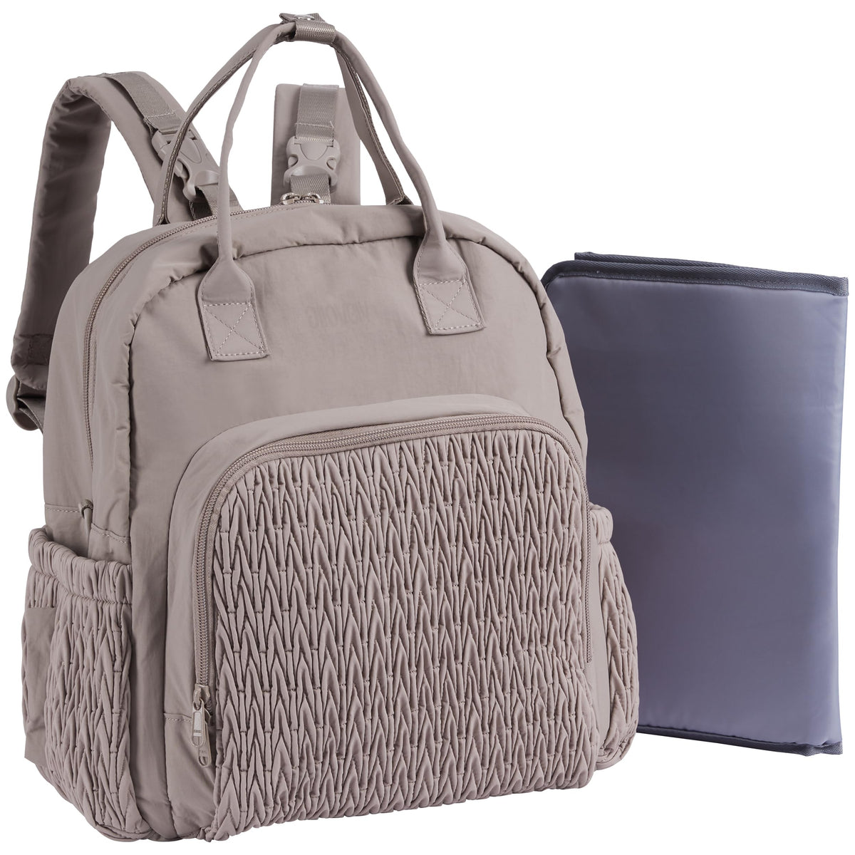 Multi-functional Diaper Bag Backpack with Changing Pad Brown