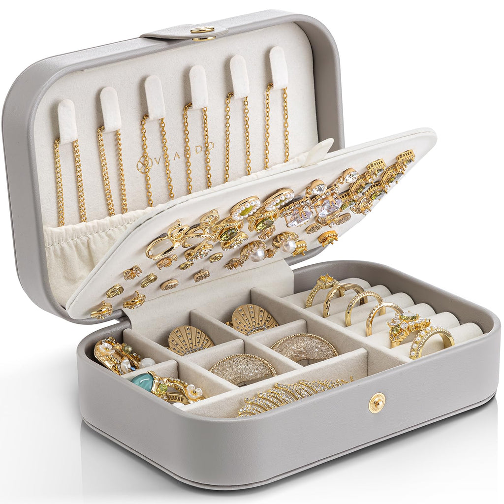 Travel Jewelry Case, Portable Jewelry Earring Box Organizer