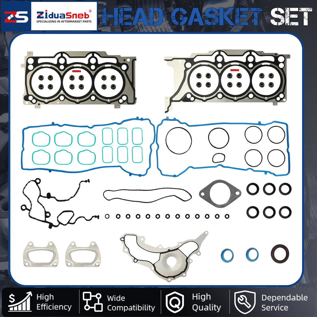 3.6 Head Gasket Set w/Head Bolt For Jeep Dodge Chrysler Ram 3.6L 2011-2016