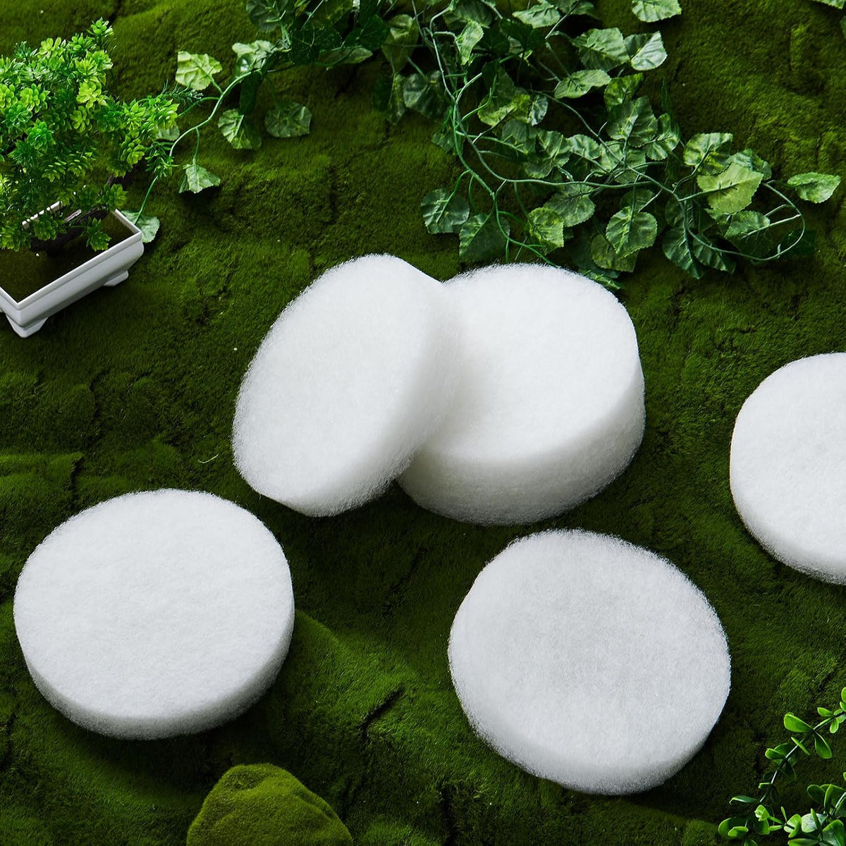 24 Pcs Polishing Filter Pads Compatible with Fluval Fx4, Fx5, Fx6