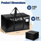 8 Pack Heavy Duty Waterproof Moving Bags, Foldable Totes